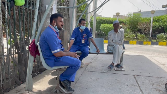 People on a work break