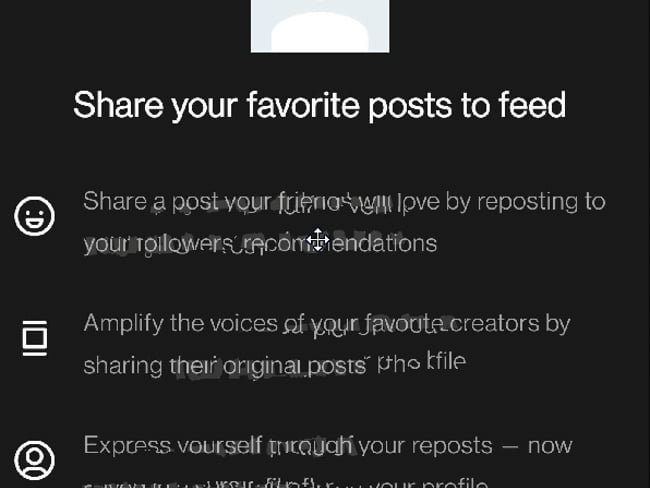 Neu: Inhalte von anderen "Reposten"
