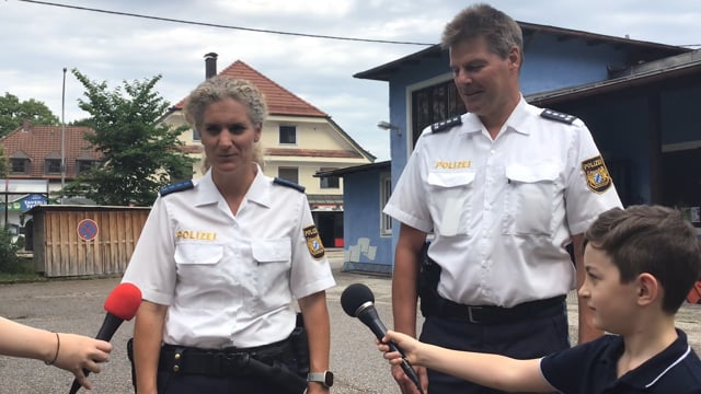 Interview mit der Polizei Freilassing