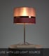 Video Extravaganza Tusse Retro Table Lamp - Ø 30cm - 1xE14 - Pink