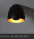 Video Nolan Classic Flush Ceiling Light - Ø 24cm - 1xE27 - Black