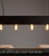Video Surtus Industrial Bar Pendant Light - 6xE27 - Black