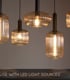 Video Maloto Retro Bar Pendant Light - 7xE27 - Amber