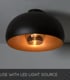 Video Sharan Retro Flush Ceiling Light - Ø 38cm - 1xE27 - Black