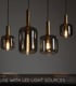 Video Joanet Modern Bar Pendant Light - 6xE27 - Smoke Grey