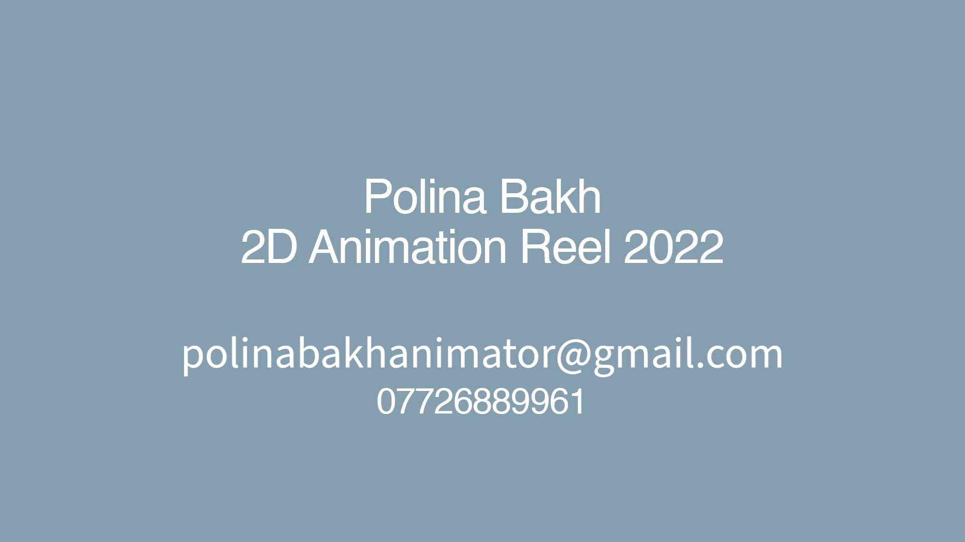 2D Animation Reel 2022