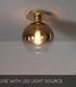 Video Marius Retro Flush Ceiling Light - 1xE27 - Matt Gold