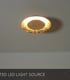 Video Foskal Modern Flush Ceiling Light - Ø 21.5cm- LED - 1x6W 2700K - Brass