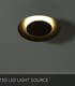 Video Foskal Modern Flush Ceiling Light - Ø 21.5cm- LED - 1x6W 2700K - Black