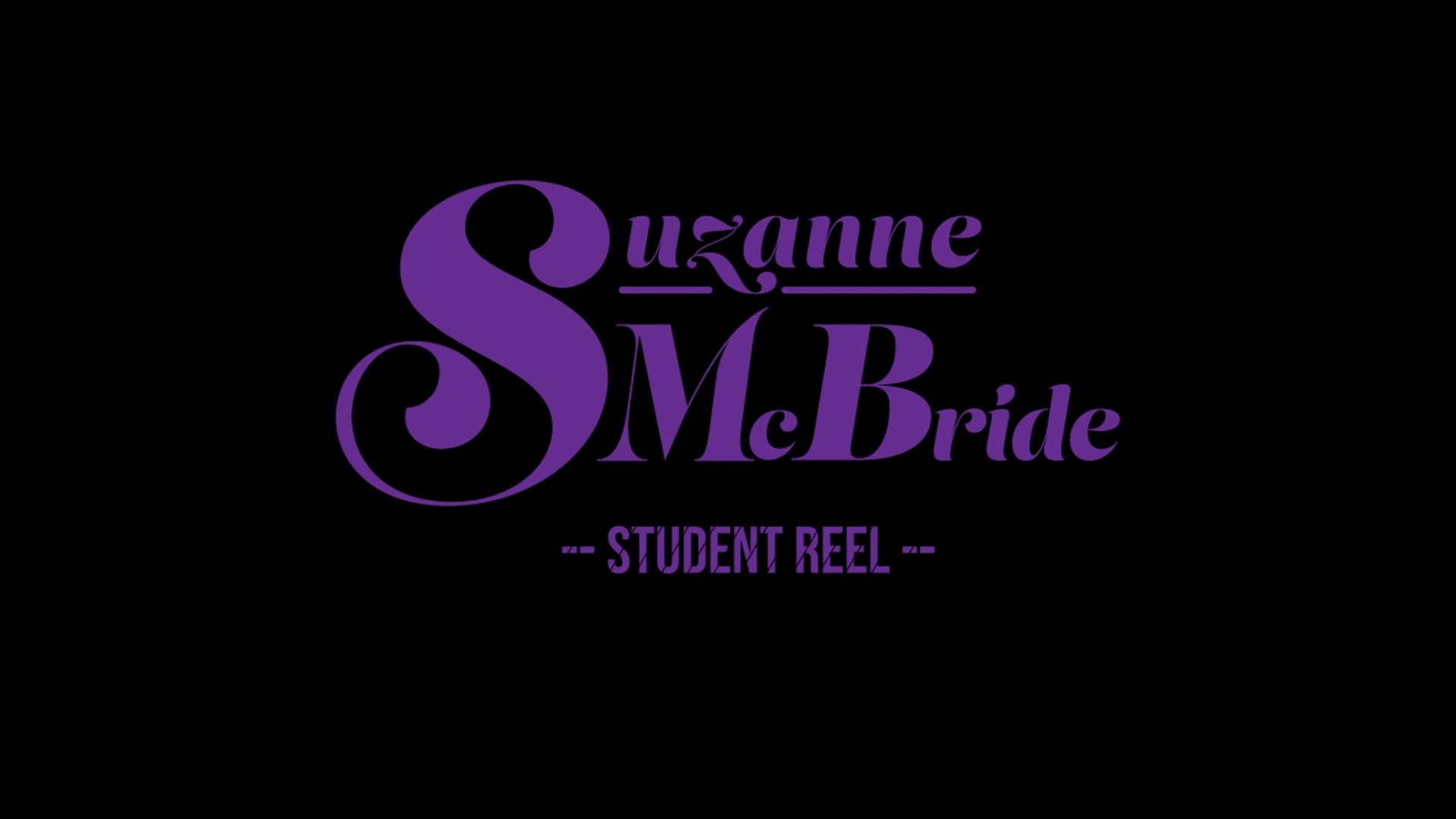 McBride: Student Demo Reel