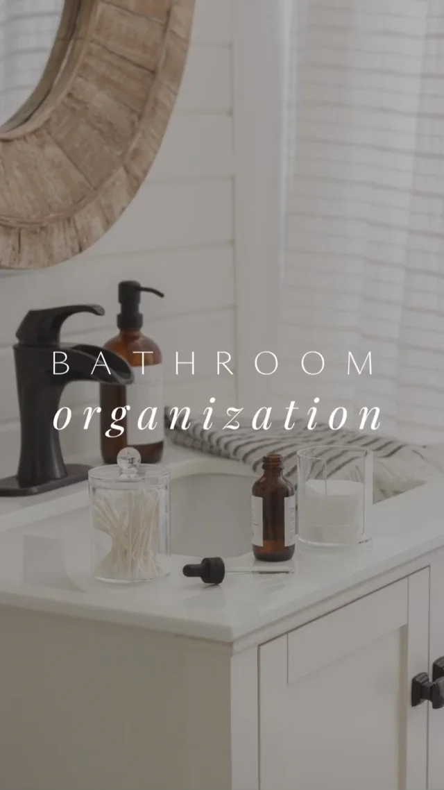 Bathroom Organization - Love Grows Wild