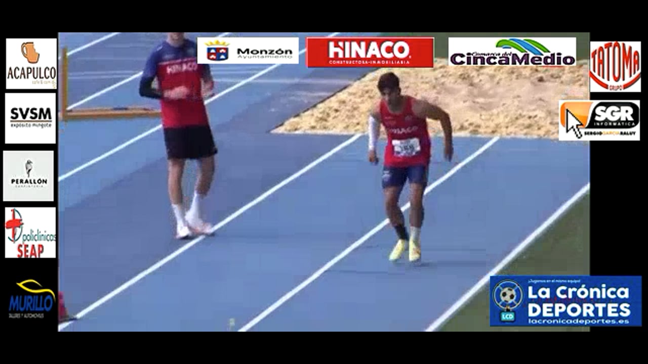JAIRO  ROMÁN, ATLETA DEL CA HINACO MONZÓN EN LOS CAMPEONATOS DE ESPAÑA SUB-18