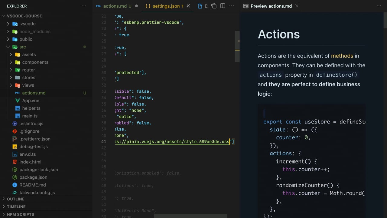 Markdown in VS Code - A  Lesson From our  Course:...