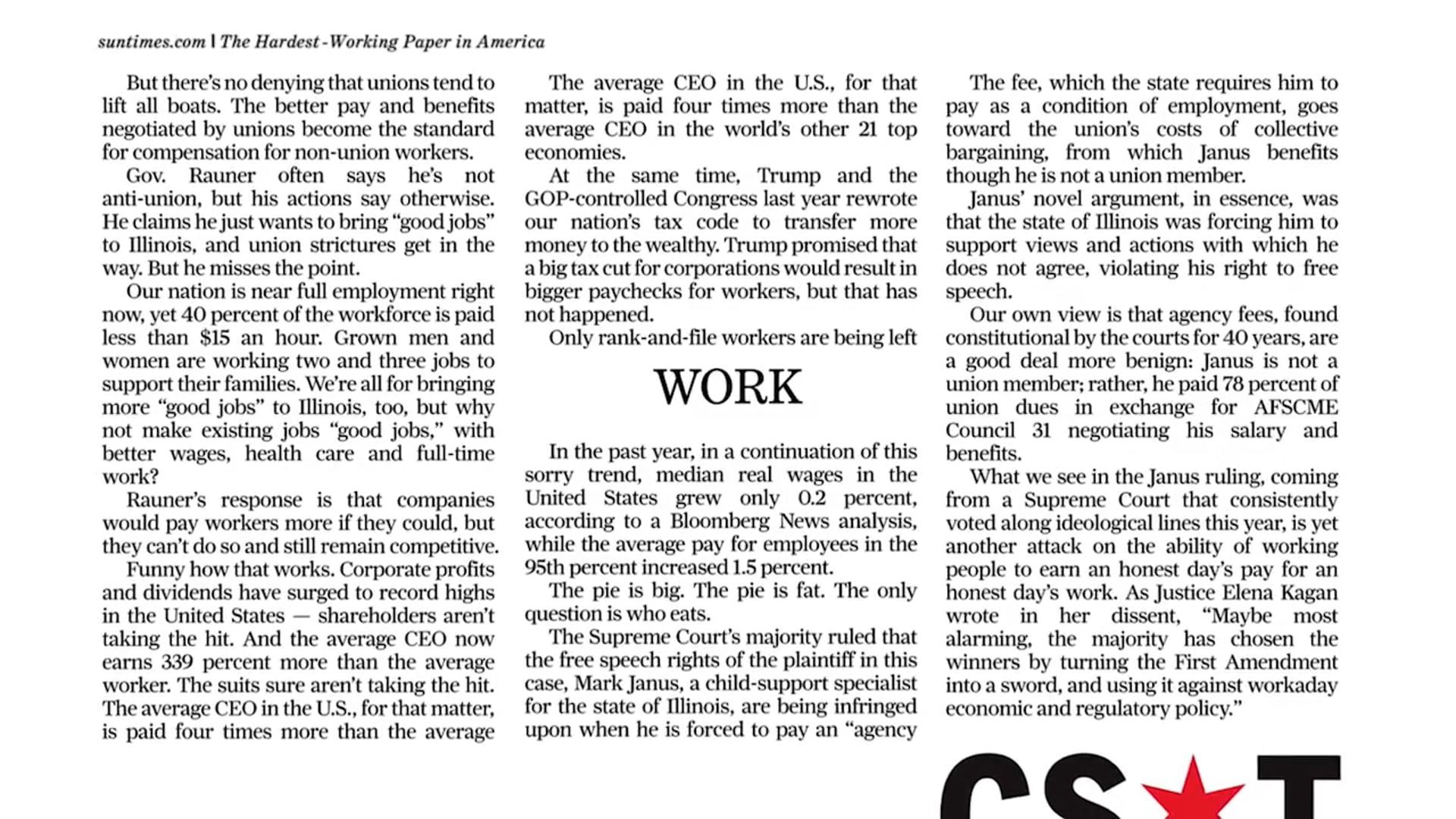 CHICAGO SUN-TIMES - Our Vision