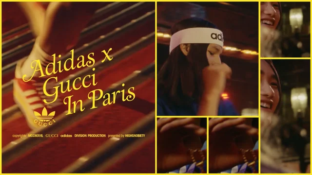 C'est l'amour in Paris with adidas x Gucci