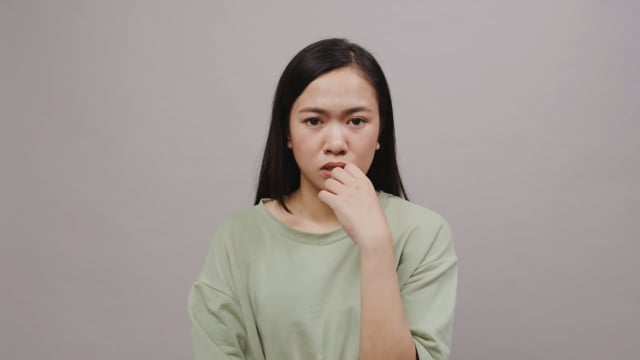 Woman worrying