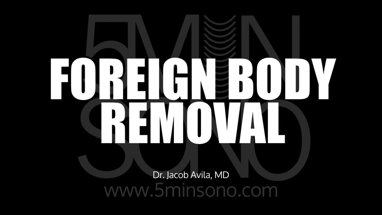 Image of 5 Min Sono – Foreign Body Removal