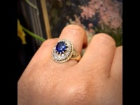 Diamond, Sapphire, 14ct Ring 13370-8157