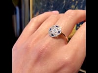 Diamond, Sapphire, 14ct Ring 13210-5081
