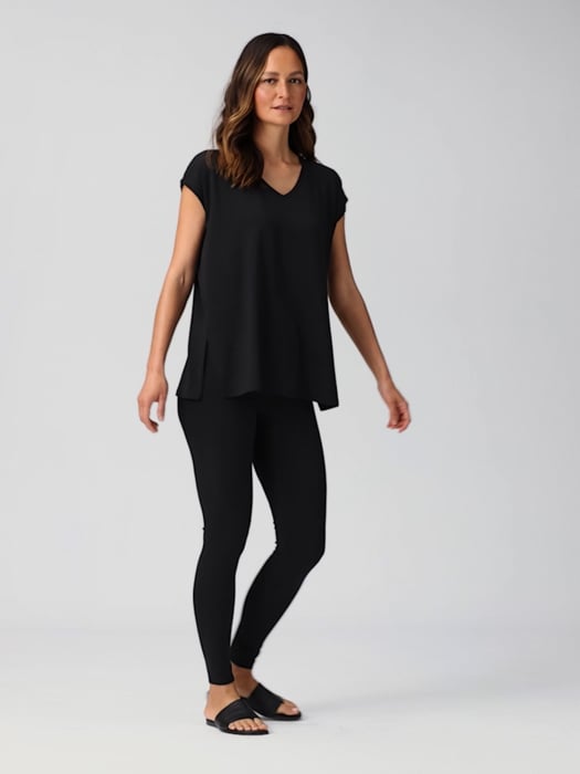 Stretch Jersey Knit Leggings | EILEEN FISHER