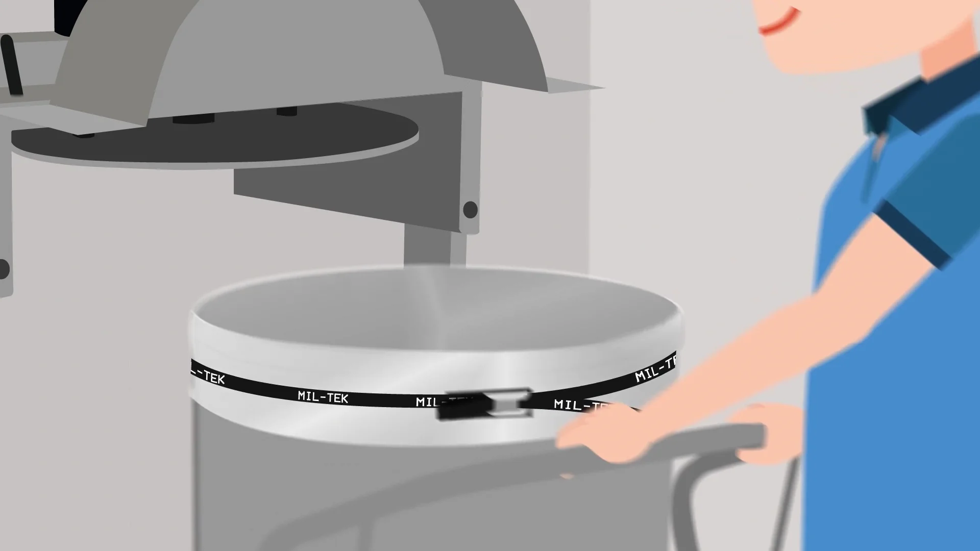 Miltek XP200S How to Empty the Compactor on Vimeo