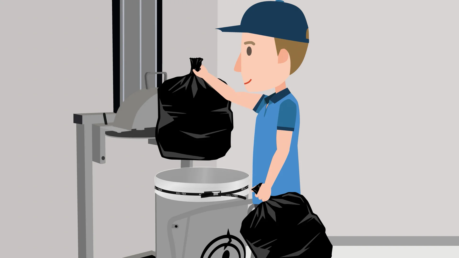 Miltek XP200S How to Load the Compactor on Vimeo