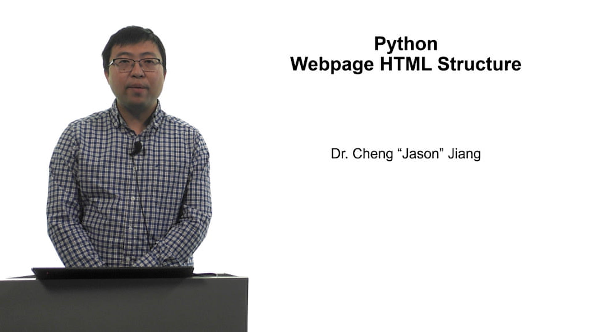 8.2 Web Page HTML Structure