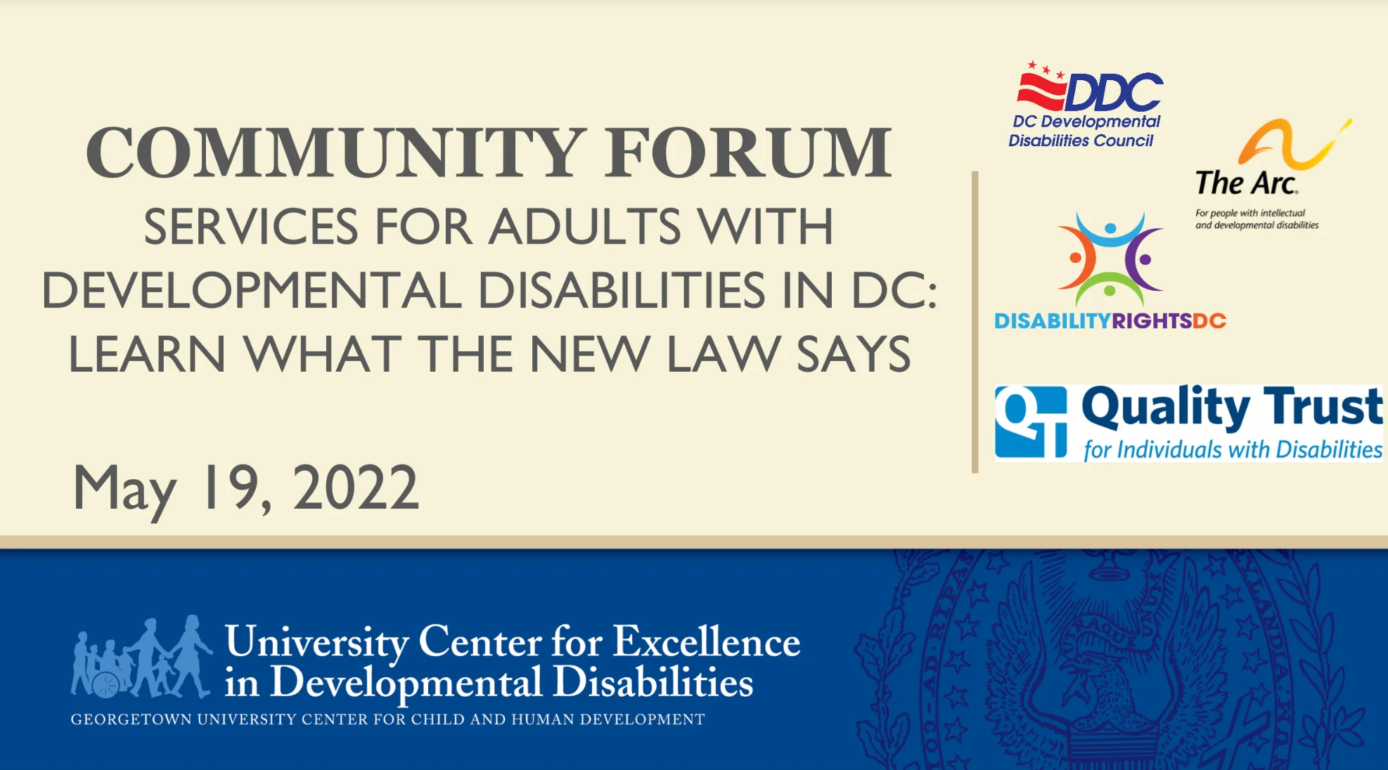 Community Forum: Services for Adults with Developmental Disabilities in ...
