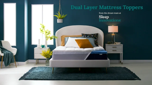 4 Enhanced Support Dual Layer Gel Memory Foam Mattress Topper –  SleepInnovations