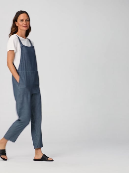 Airy Organic Cotton Twill Overalls