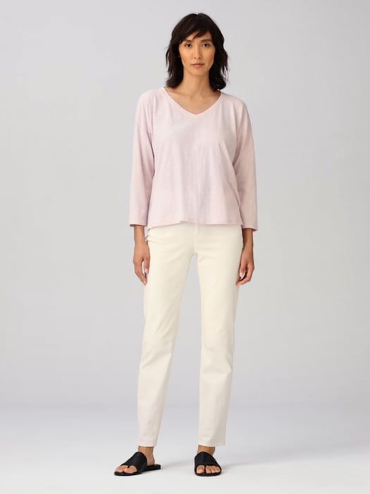 Tops & Tees  Eileen Fisher Womens Organic Cotton Gauze Box-Top Dusk «  Batiland Ravet