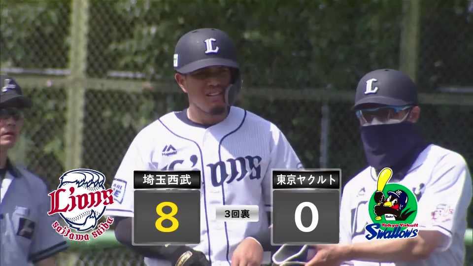 【ファーム】ライオンズ・コドラド レフトへのタイムリーヒットで早くも本日3打点目!! 2022年6月24日 埼玉西武ライオンズ 対 東京ヤクルトスワローズ