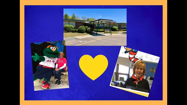 Wally the Green Monster visits Randolph elementary students