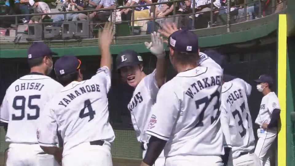【ファーム】代打で一発!! ライオンズ・戸川大輔 初球をライトスタンドへ!! 2022年6月24日 埼玉西武ライオンズ 対 東京ヤクルトスワローズ