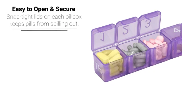 5 Times a Day x 7 Day<br>Large Pill Organizer