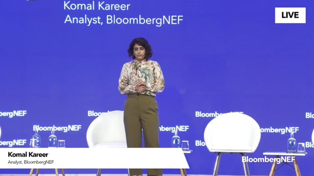 Watch "<h3>BNEF Summit: India's Path to Vehicle Electrification</h3>
Komal Kareer, Analyst, BloombergNEF"