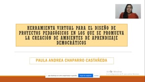 Herramienta virtual para el diseño de proyectos pedagógicos en los que se  promueva la creación de ambientes de aprendizaje democráticos