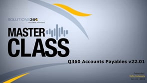 Q360 Account Payables