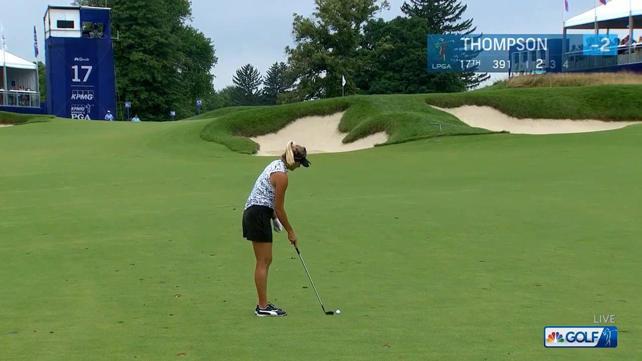 Lexi Thompson hole out for eagle on Hole #17 in Rd