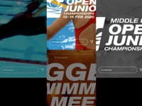 Middle East Open and Junior Championships Visuals