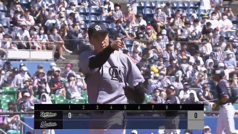 【1回表】今季5勝目へ好発進!! マリーンズ・美馬学 ダブルプレーで無失点の立ち上がり!! 2022年6月26日 千葉ロッテマリーンズ 対 オリックス・バファローズ