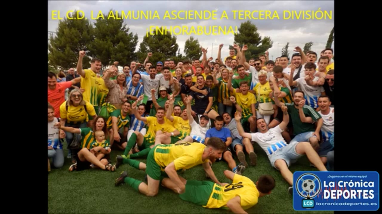 (CELEBRACIÓN y ENTREVISTAS) Especial ascenso del CD La Almunia a 3ª División / 26.06.2022 CD Fuentes 1-2 CD La Almunia  Fuente: YouTube Raúl Futbolero