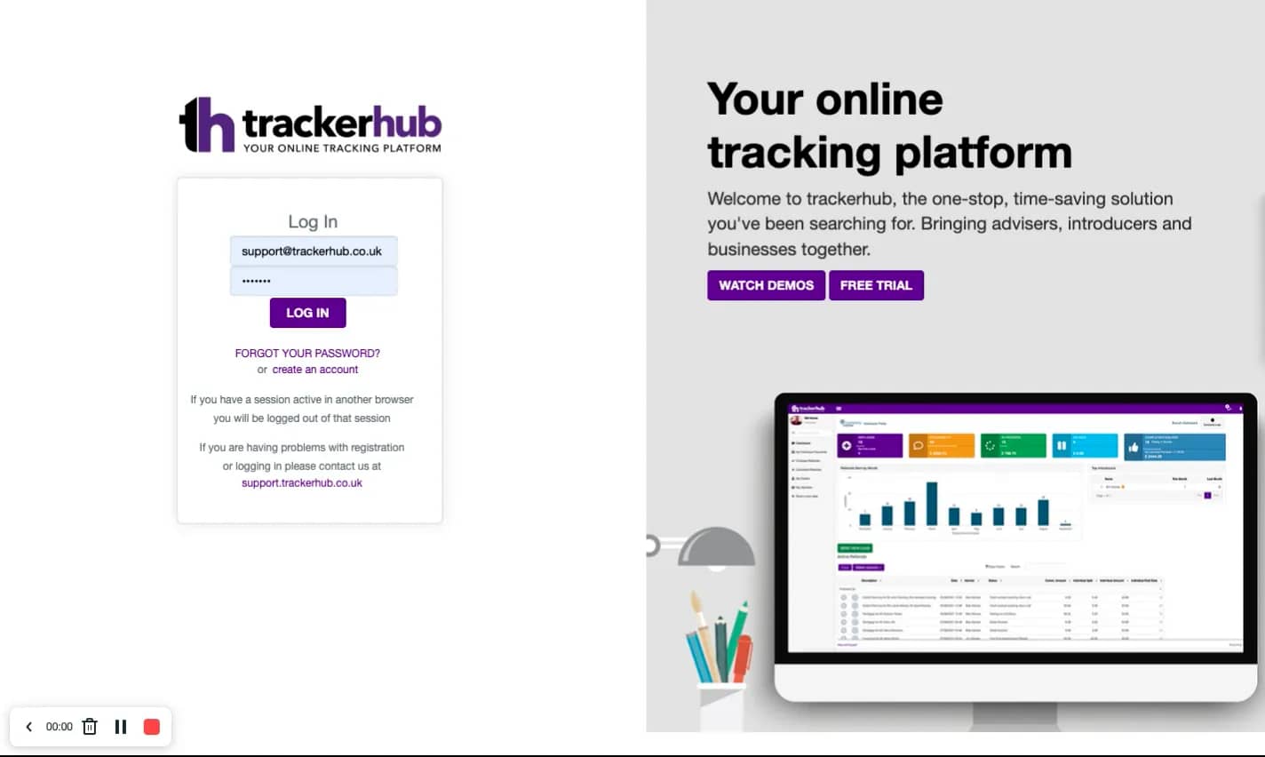Getting started with trackerhub - 27/06/2022 on Vimeo