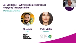 Monday 27 June 2022 - All Call Signs – Why suicide prevention is everyone’s responsibility