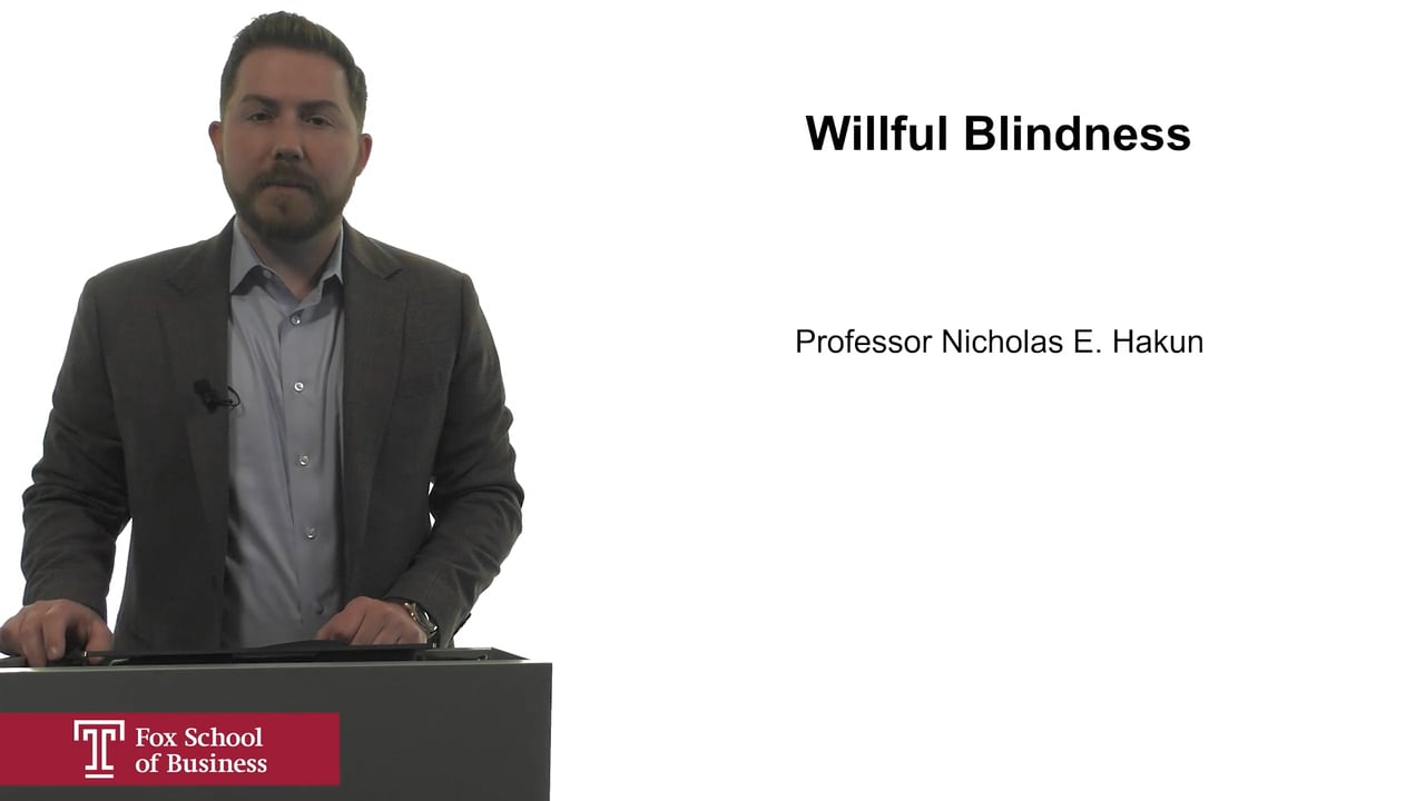 Willful Blindness