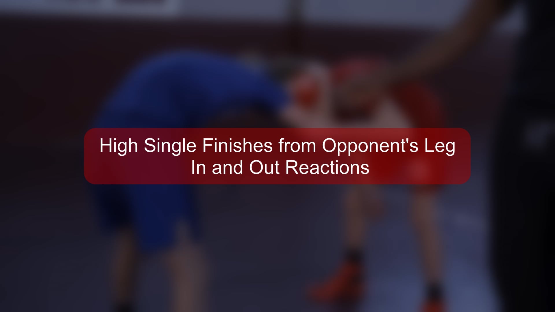 Boys - 88 - High SIngle Finishes from Opponent's Leg In and Out Reactions.mp4