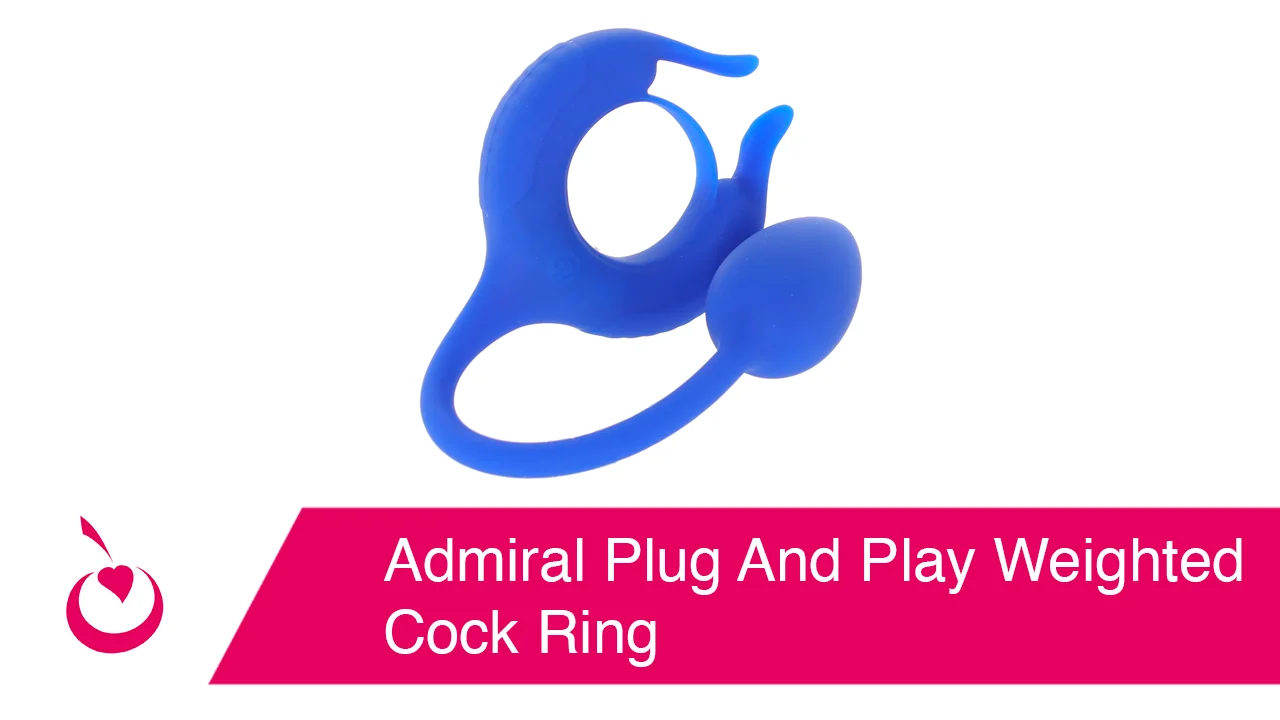 Admiral Plug and Play Vibrating Weighted Cock Ring - Rechargable