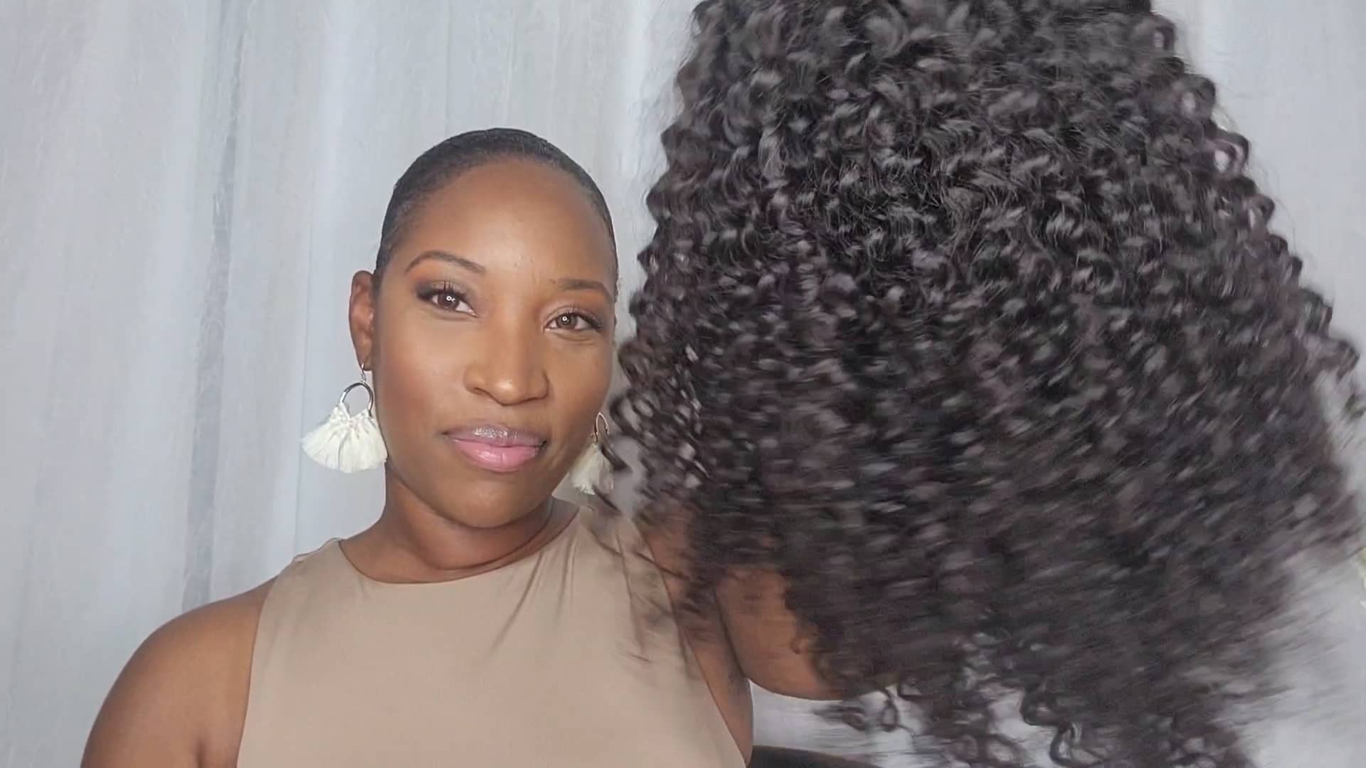 Coil Curl Headband Wig on Vimeo