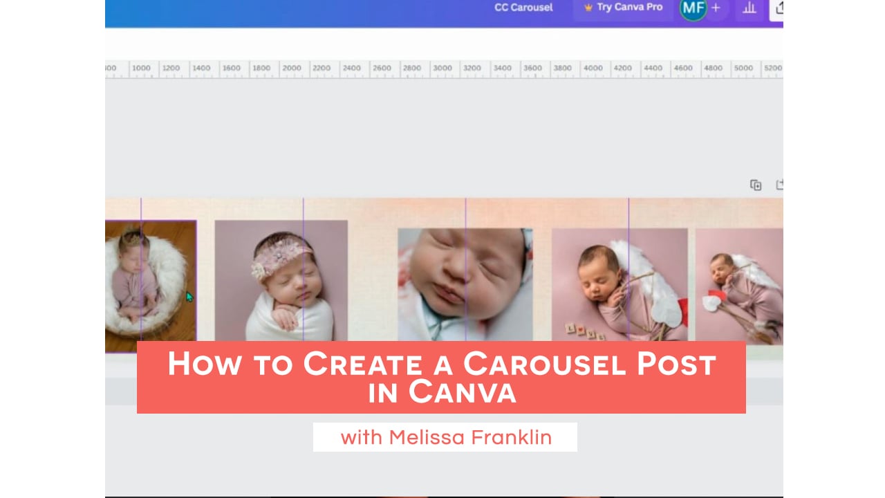 How to Create a Carousel Post in Canva with Melissa Franklin