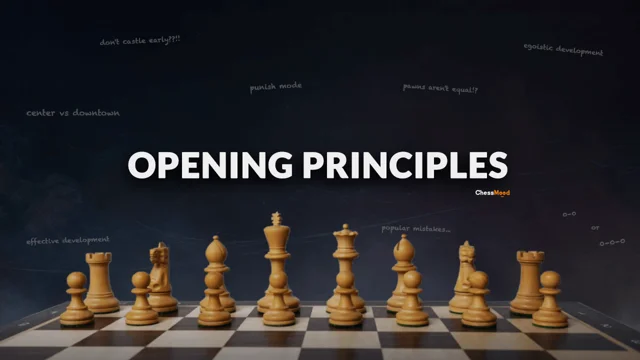 3 Basic Principles of openings in chess, video 1